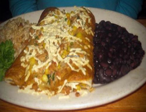 Spicy Tempeh Enchiladas by i dream of greenie at Mother's Cafe and Garden in Austin