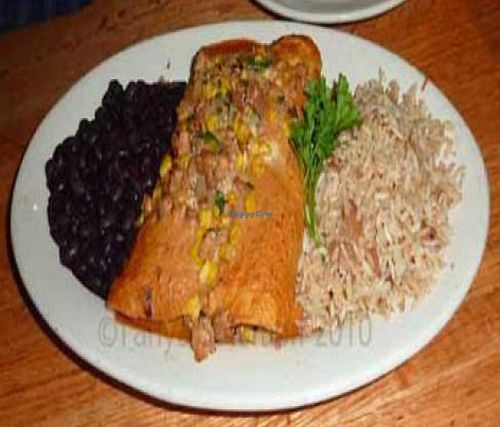 Spicy Tempeh Enchiladas at Mother's Cafe and Garden in Austin