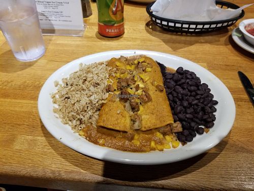 Spicy tempeh enchiladad at Mother's Cafe and Garden in Austin