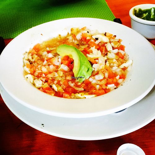 mushroom ceviche at Natura Restaurante in Cancun