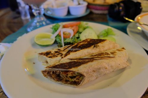 Burrito at Natura Restaurante in Cancun