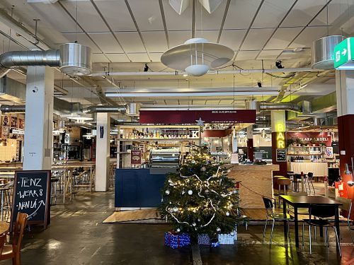 inside at Klara Food Court in Basel