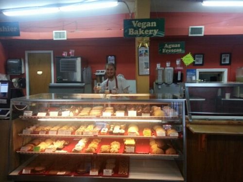 many vegan baked goods at Mr. Natural - East Cesar in Austin