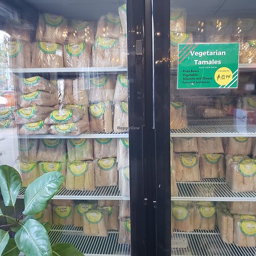 Frozen tamales togo at Mr. Natural - East Cesar in Austin