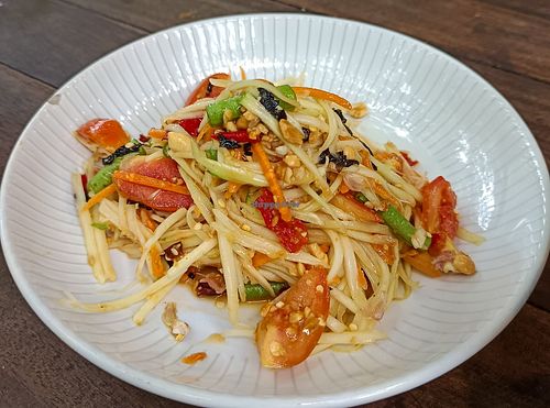 Somtum...Spicy Papaya Salad at Loving Hut - Pak Chong in Pak Chong