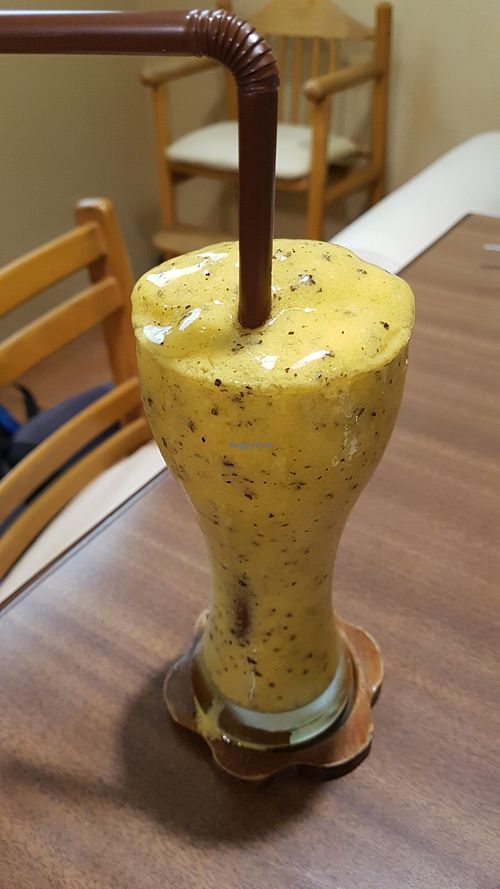 Passion fruit and mint smoothie at Loving Hut - Pak Chong in Pak Chong