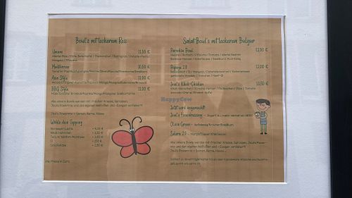 Menü at Joul‘s  in Landau