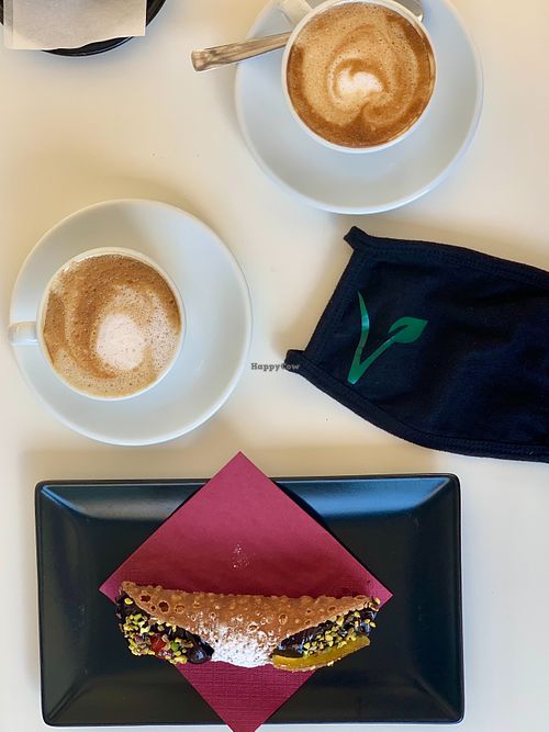 The only cafe with vegan cannoli - chocolate or vanilla, large or small at NICK HOUSE in Syracusa