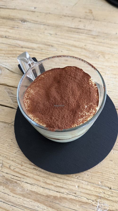 Tiramisu at Aquafaba in Mendrisio
