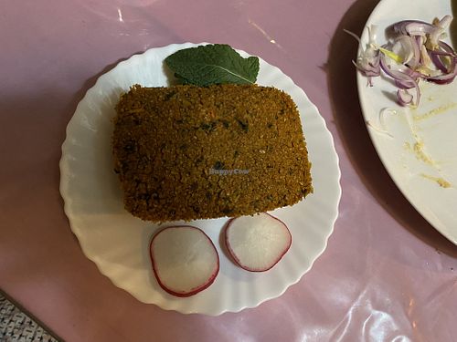 Vegan pumpkin kibbeh at Lamirah in Cavalcante