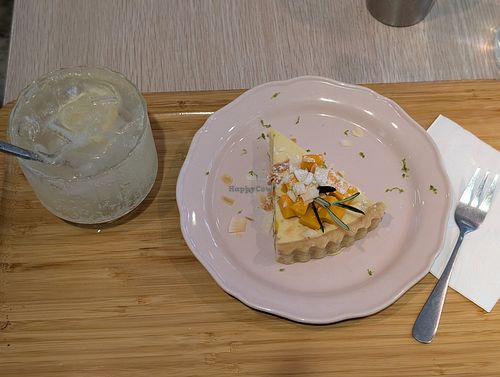 Mango passionfruit cheesecake at Root Vegan - 本原純素 in Hong Kong Island
