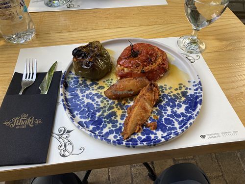 Stuffed peppers  at Old Ithaki in Athens