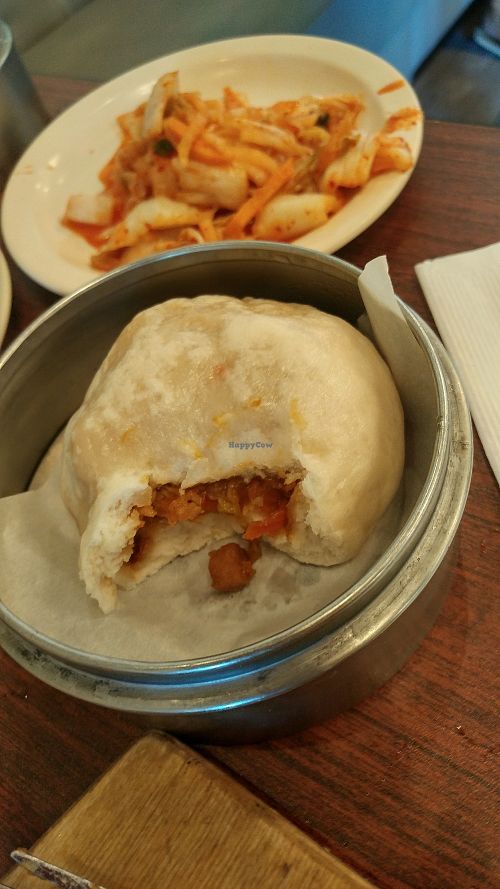 Kimchi Steamed Bun at Veggie Heaven in Austin