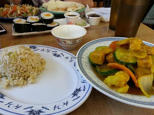 Sushi at Veggie Heaven in Austin