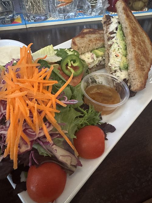 The black bean sandwich with mango chutney was delightful!   at Logan 11 in Chicago