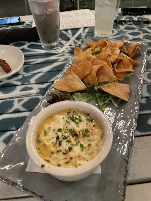 Buffalo spinach cheese dip (did not taste Buffalo at all) at The Oasis Santa Rosa Beach in Santa Rosa Beach