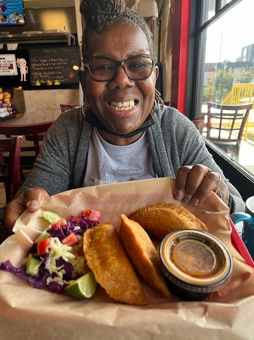 Potatoe pastels? Very nice and crispy with delicious mash potato filling inside.  at Pupusatown in Torrance
