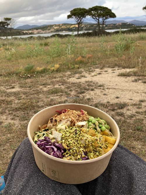 Take away option….  at Poke Island in Villasimius