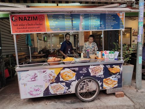 Street View of stall at Nazim in Vientiane