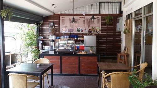 coffee area at Nazim in Vientiane