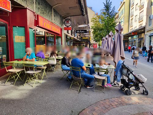 Exterior at Restaurant Orchidée in Lausanne