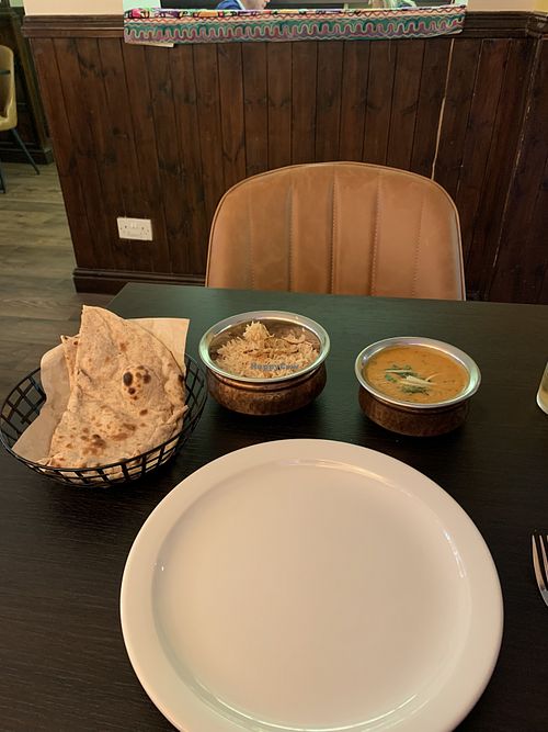 Tadka Dhal, Roti and Rice. at Spice Culture in Harrogate