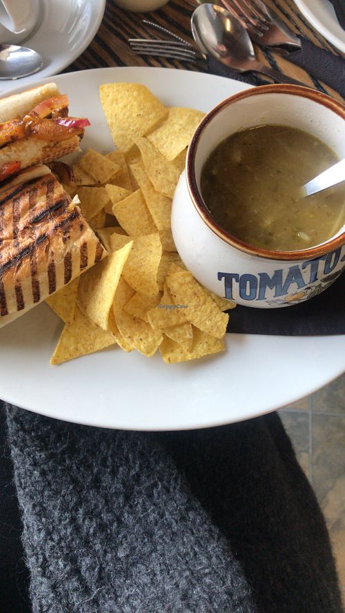 Soup and panini at The Store Cafe in Thurso