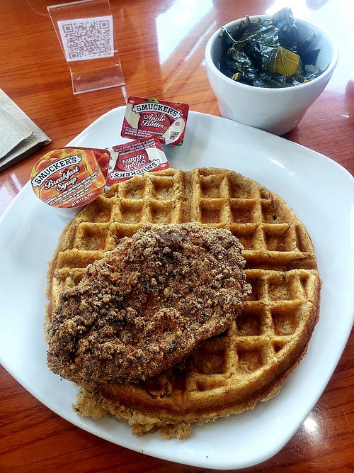 Dame's Chicken & Waffles Durham North Carolina Restaurant HappyCow