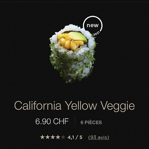 Yellow veggie at Sushi Shop in Morges