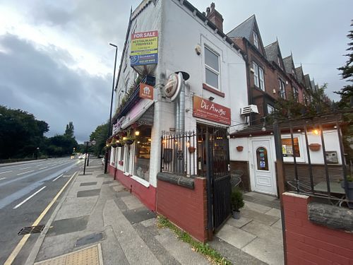 Outside  at Dos Amigos in Leeds