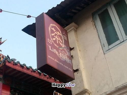 Life Cafe side sign board at Life Cafe @ Padungan in Kuching