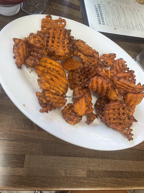 Sweet potato fries  at Donut Villa Diner in Cambridge