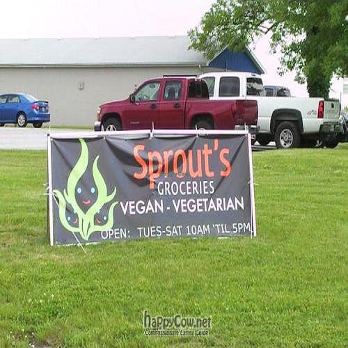 look for this sign off of Calumet Road at Sprout's Groceries in Chesterton