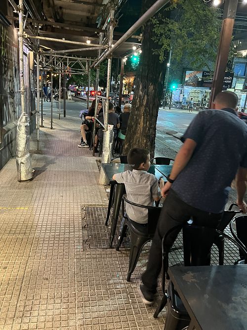 Outdoor seating  at VEGAN FOX in Buenos Aires