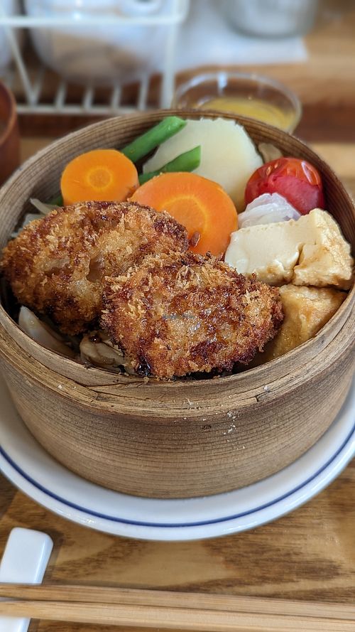 メイン車麩のカツ at Fumikaden in Matsuyama