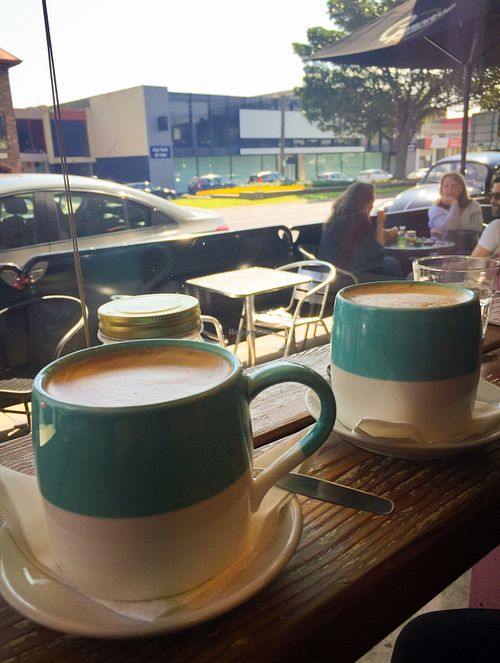 coffee at Aum Shanti Vegetarian Cafe and Gallery in Frankston