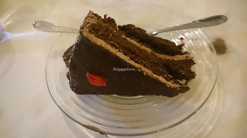 Vegan Chocolate cake at Ahs-Wes in Baguio City