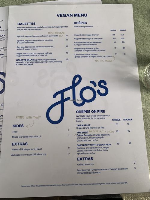   at Flo's Crêperie in Noosa Heads