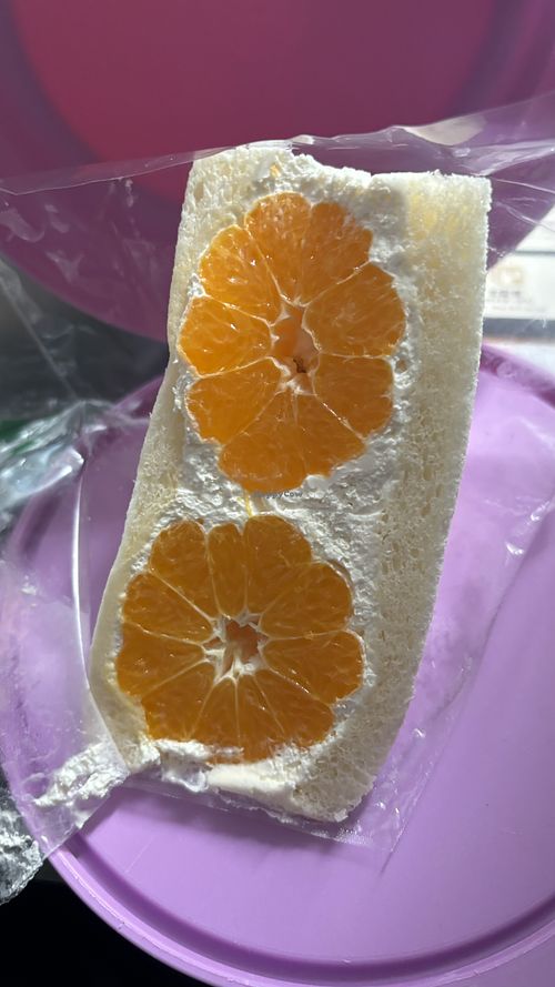 Orange  at Hatoya's Vegan Fruit Sandwiches in Tokyo