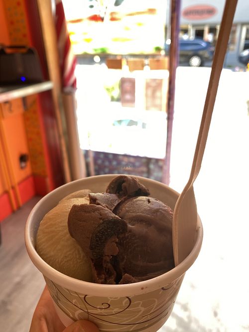 Vegan coffee and chocolate cherry   at Bittersweet in Catskill