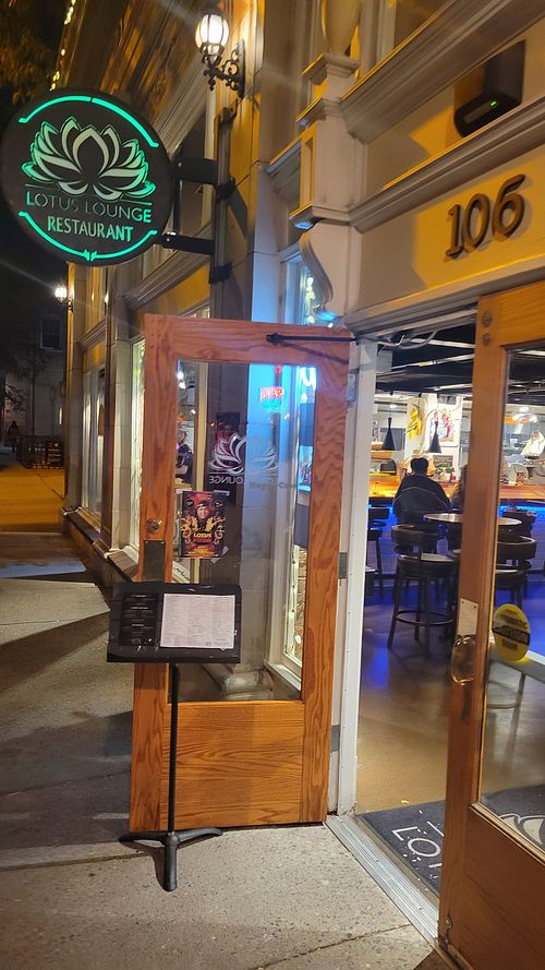 Front of restaurant at Lotus Lounge in Flagstaff