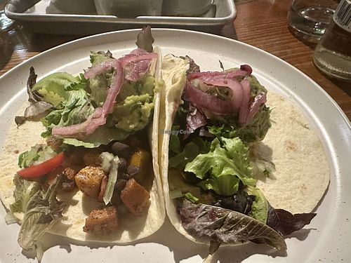 Street tacos. Cauliflower and squash   at Yeyo's El Alma de Mexico in Bentonville