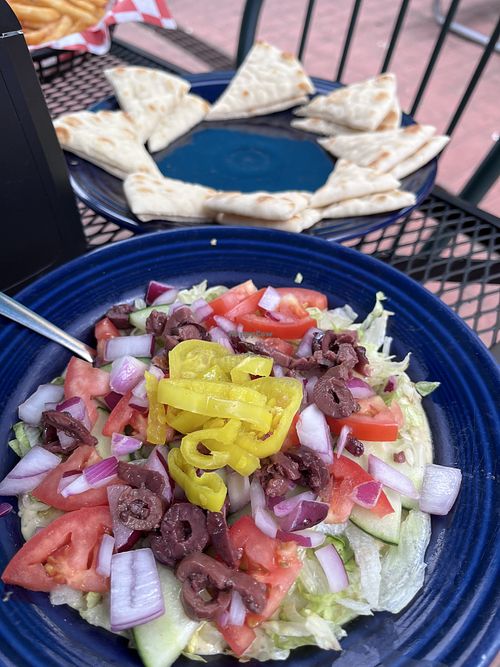 Mezze platter  at Pitas In Paradise in Gunnison