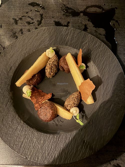Potatoes and onion and mushroom things  at At Sea in Kralendijk
