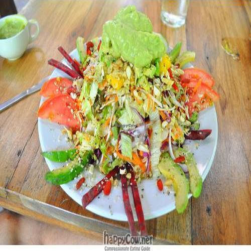 Colorful, Delicious Salad at La Botanica Organica in Puerto Viejo De Talamanca