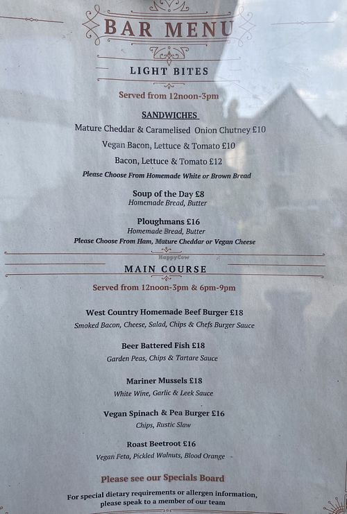 Tasty pea & spinach burger 💚   at The Ancient Mariner in Lynmouth