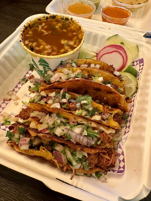 birria tacos 🌮   at Calaveritas in Atlanta