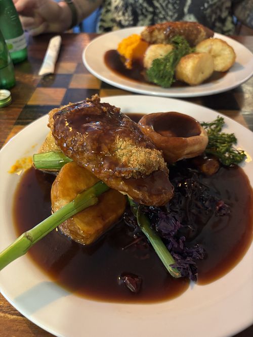 Vegan Sunday roast  at The Chorlton Tap in Manchester