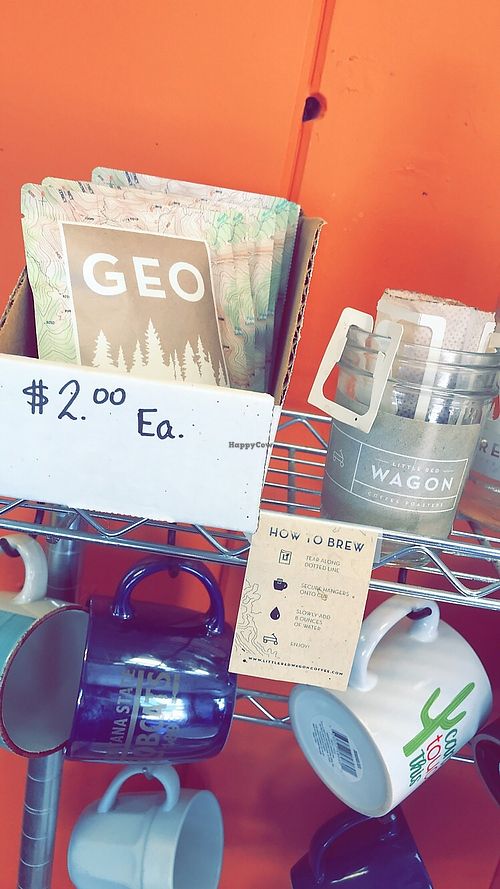 stock up on camping coffee here at Tumbleweeds Bookstore and Cafe in Gardiner