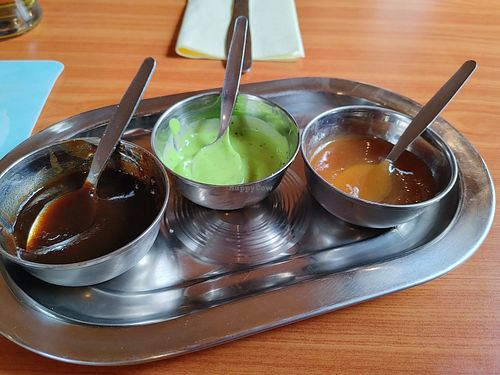 Sauces at Little India in Freudenstadt
